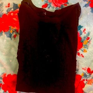 Long sleeve lacy would be super beautiful over a tank top or cute bra🤍💙🤍💙